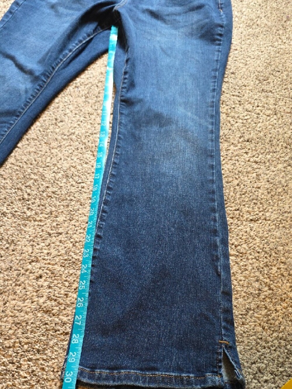 Judy Blue Dark Slim Bootcut Jeans with Subtle Distress - Picture 9 of 11
